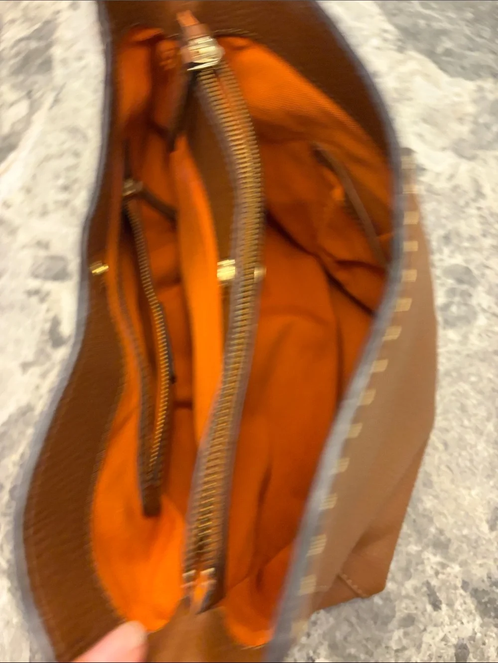 Loxwood Paris Cognac Pebbled Leather Shoulder Bag